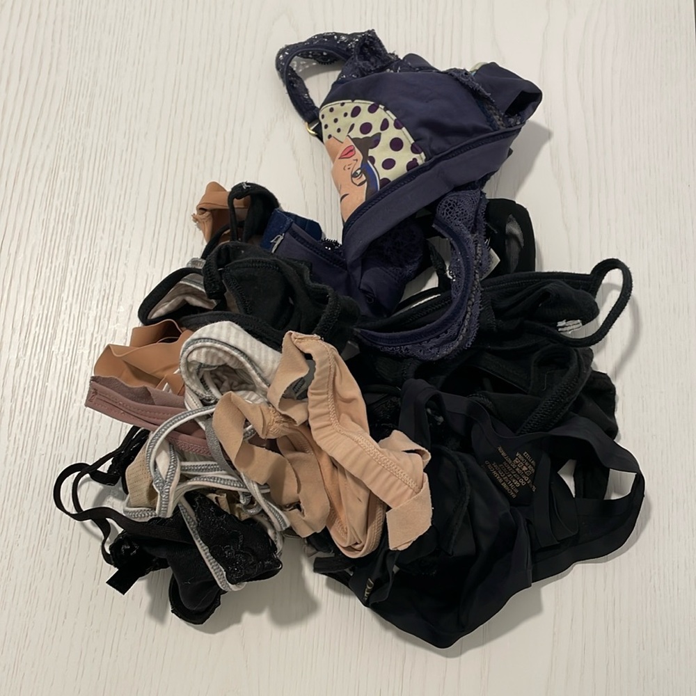 Pile of size small thongs